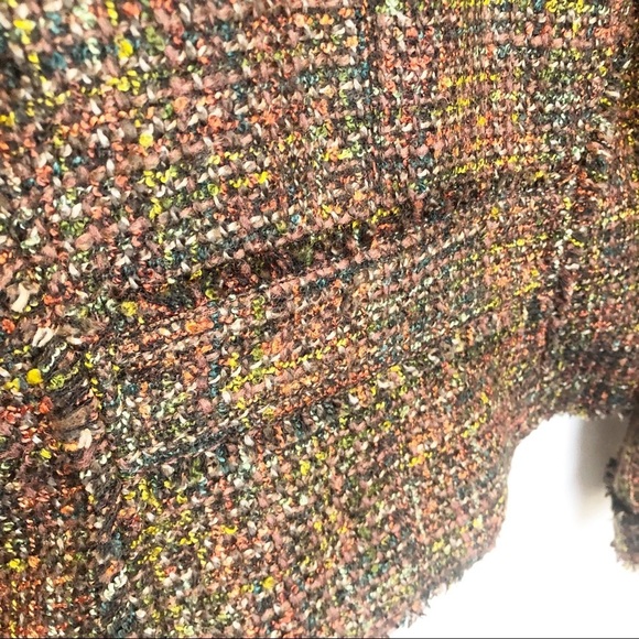 Ann Taylor Fringe Tweed Moto Jacket Size 6 NWT - Picture 6 of 8